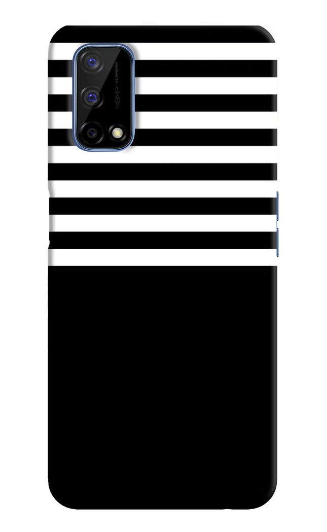 Black and White Print Realme Narzo 30 Pro 5G Hard Case Back Cover by Casekaro