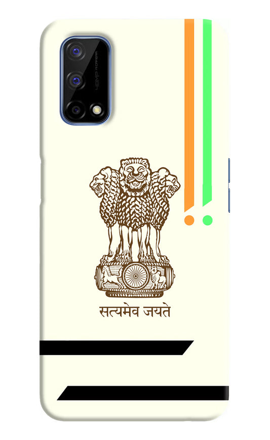 Satyamev Jayate Brown Logo Realme Narzo 30 Pro 5G Hard Case Back Cover by Casekaro