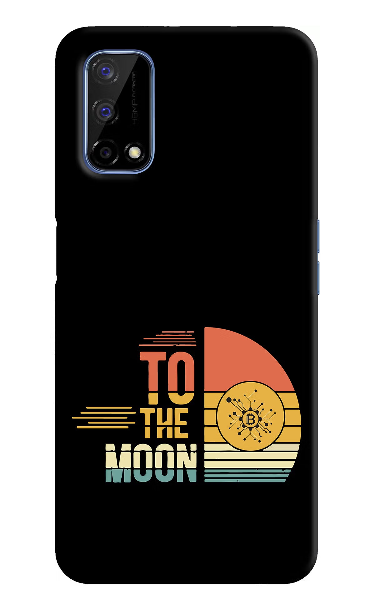To the Moon Realme Narzo 30 Pro 5G Hard Case Back Cover by Casekaro