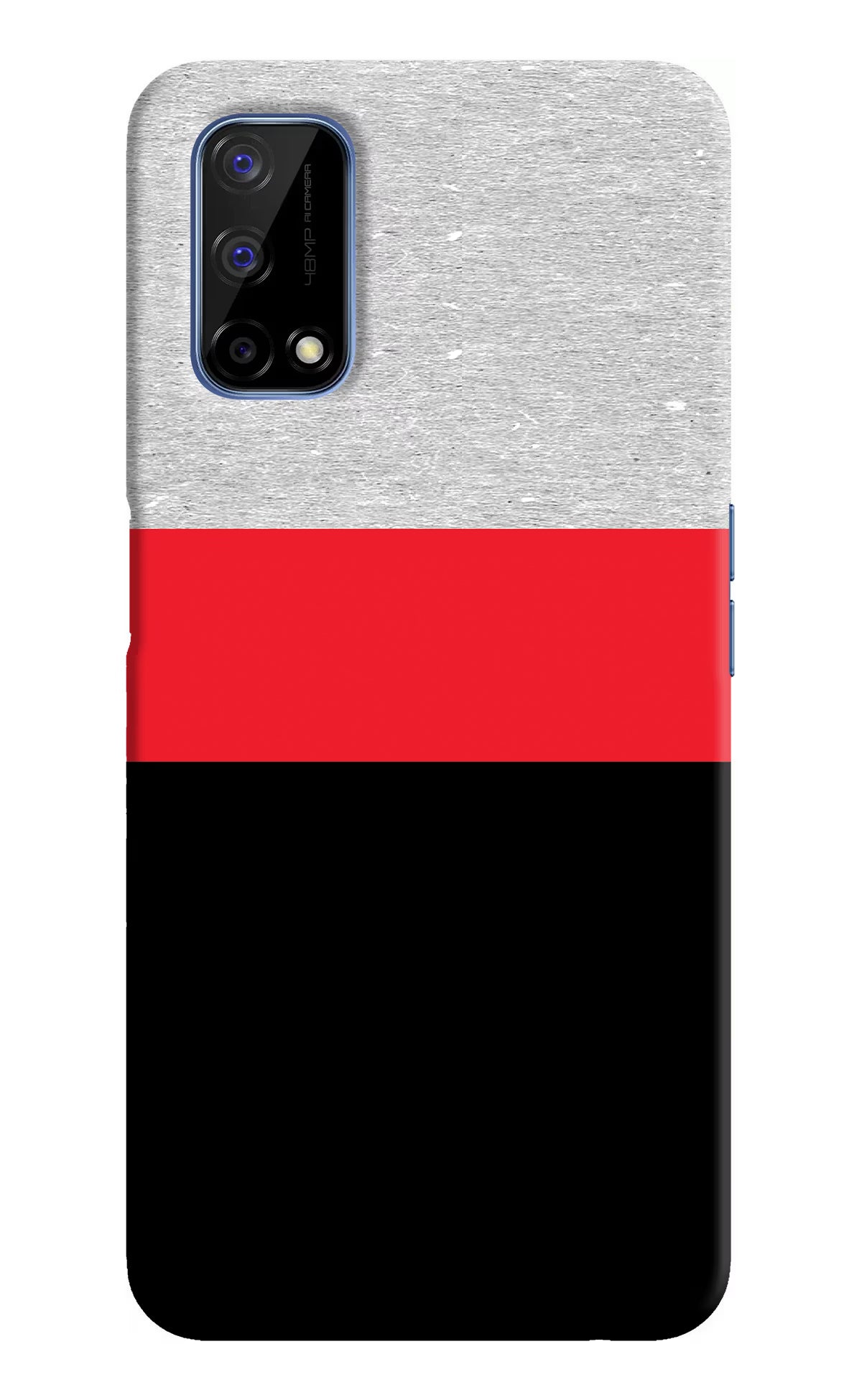 Tri Color Pattern Realme Narzo 30 Pro 5G Hard Case Back Cover by Casekaro