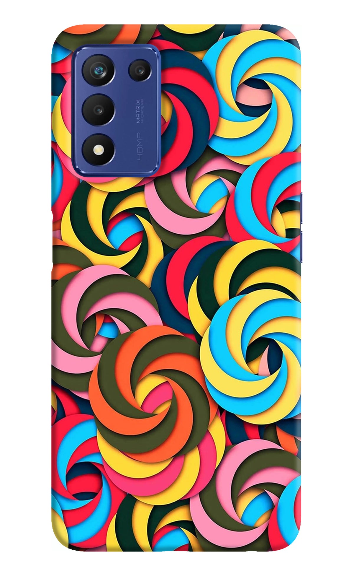 Spiral Pattern Realme Narzo 30 Pro 5G Back Cover