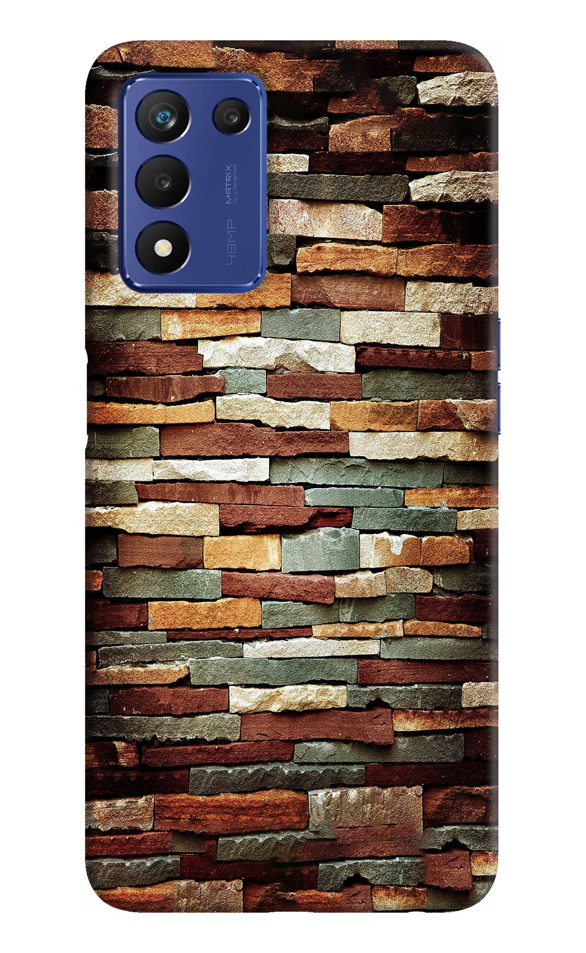 Bricks Pattern Realme Narzo 30 Pro 5G Back Cover