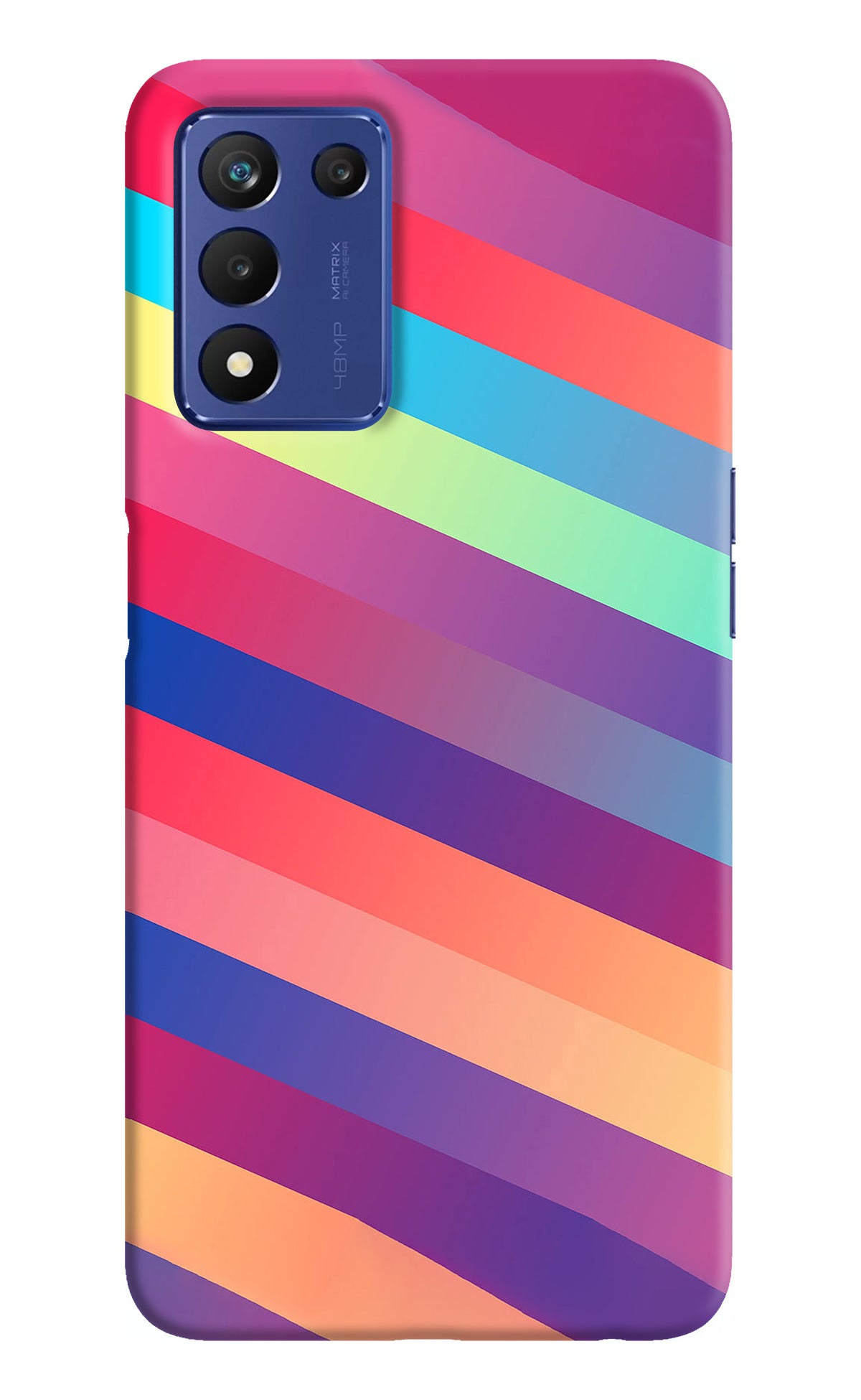 Stripes color Realme Narzo 30 Pro 5G Back Cover