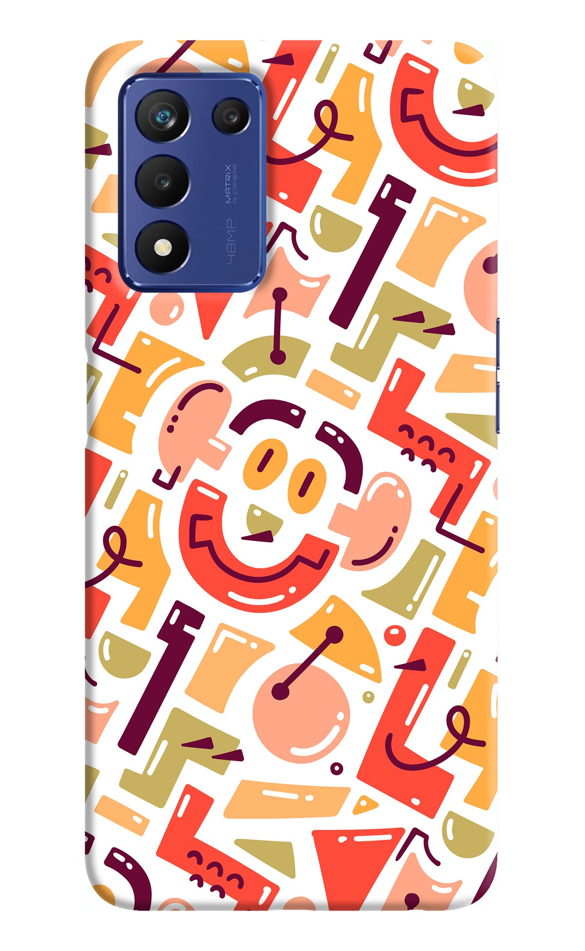 Doodle Pattern Realme Narzo 30 Pro 5G Back Cover