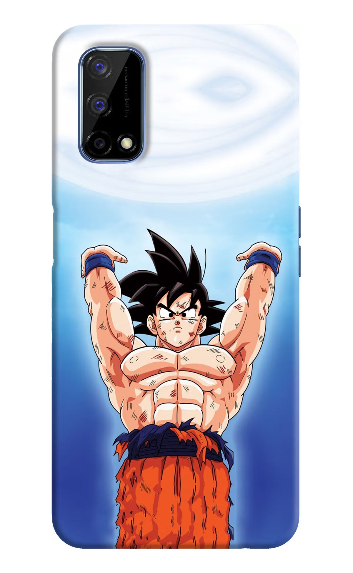 Goku Power Realme Narzo 30 Pro 5G Hard Case Back Cover by Casekaro