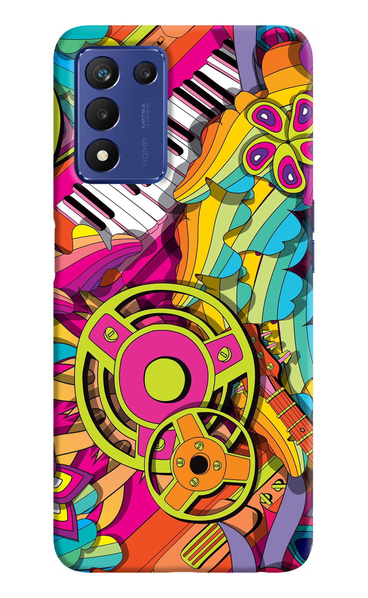 Music Doodle Realme Narzo 30 Pro 5G Back Cover