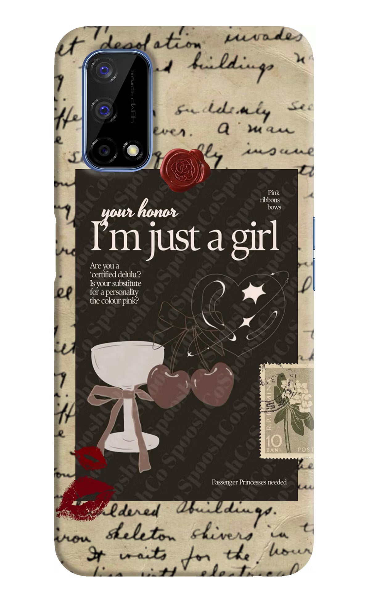 I am just a girl Realme Narzo 30 Pro 5G Hard Case Back Cover by Casekaro