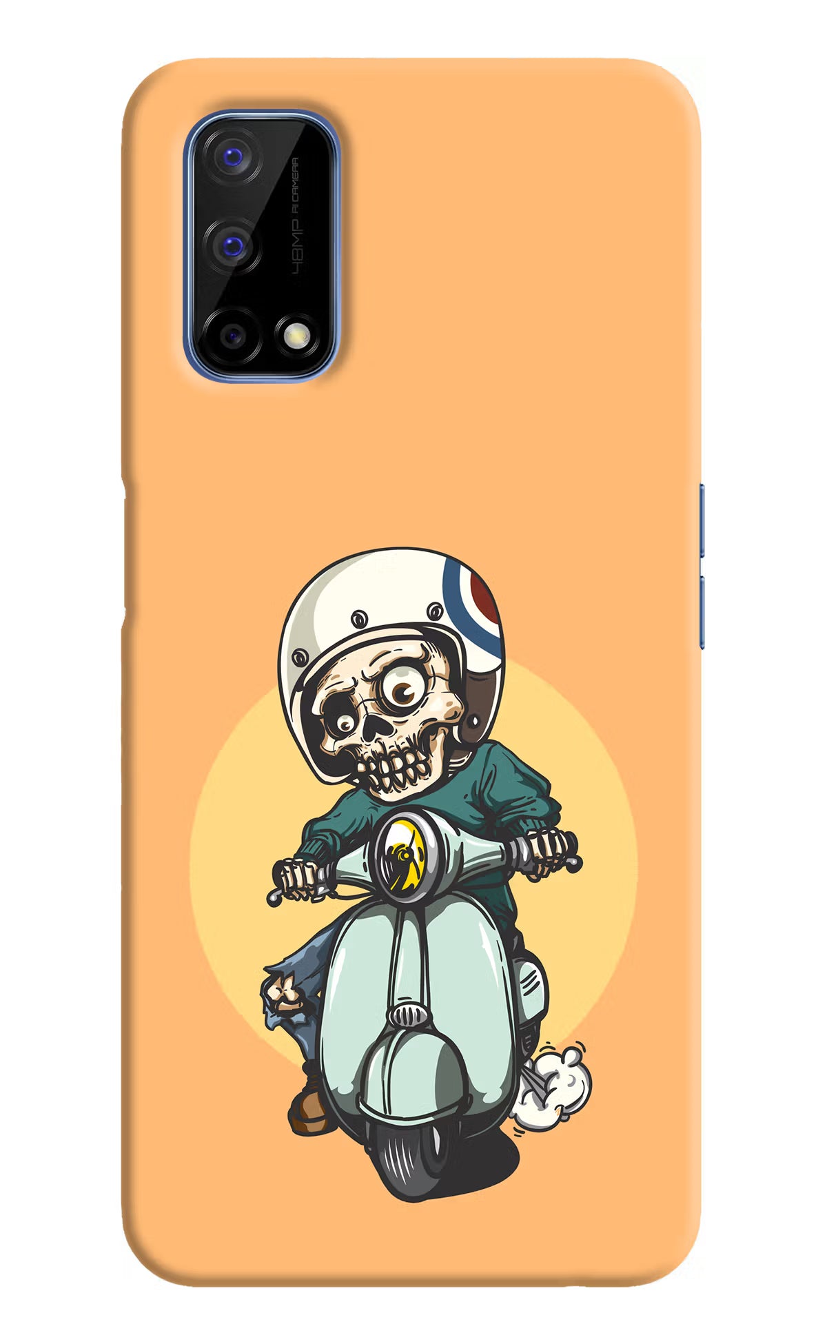 Undead Biker Realme Narzo 30 Pro 5G Hard Case Back Cover by Casekaro