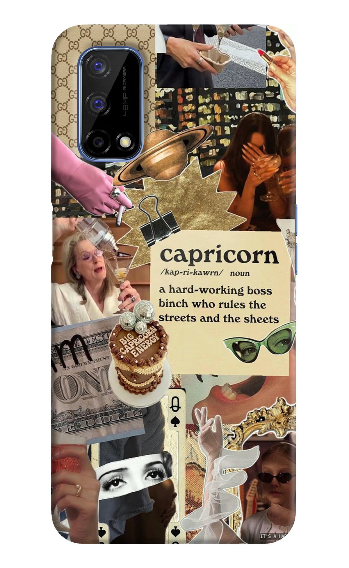 Capricorn Zodiac Realme Narzo 30 Pro 5G Hard Case Back Cover by Casekaro