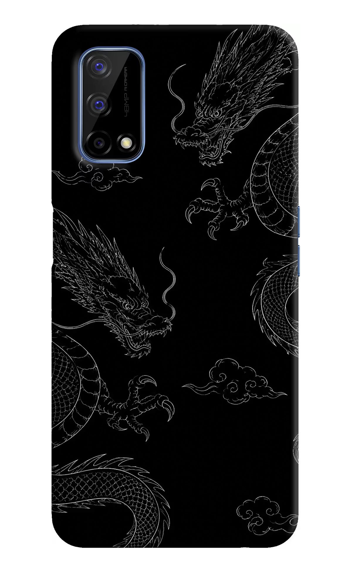 Twin Dragons Realme Narzo 30 Pro 5G Hard Case Back Cover by Casekaro