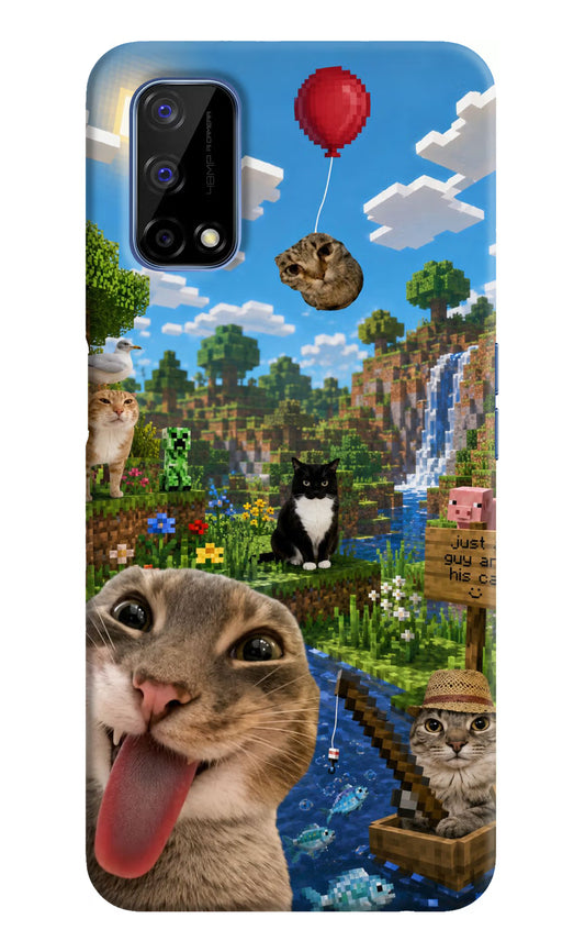 Minecraft Cat Chaos Realme Narzo 30 Pro 5G Hard Case Back Cover by Casekaro