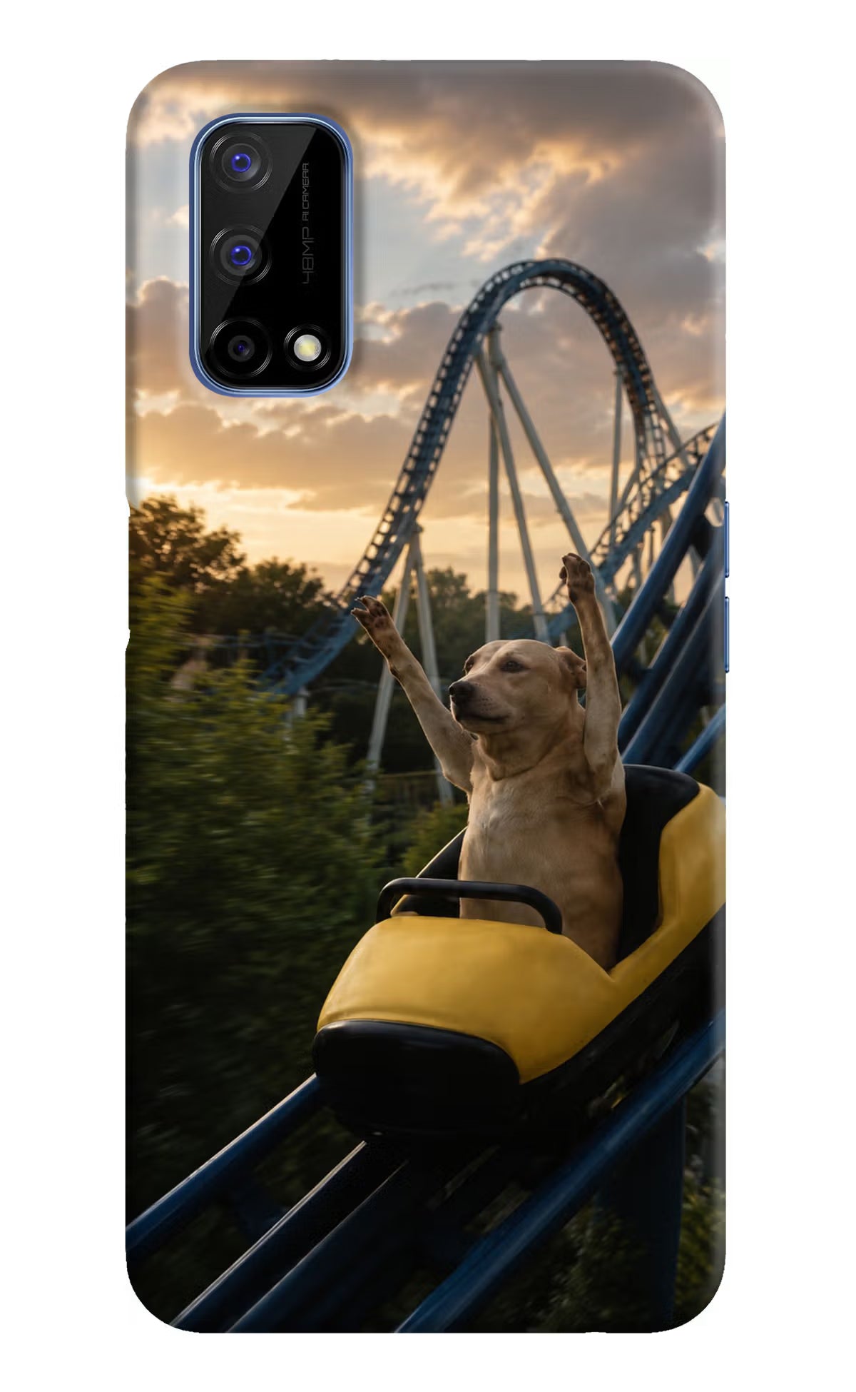 Rollercoaster Dog Realme Narzo 30 Pro 5G Back Cover