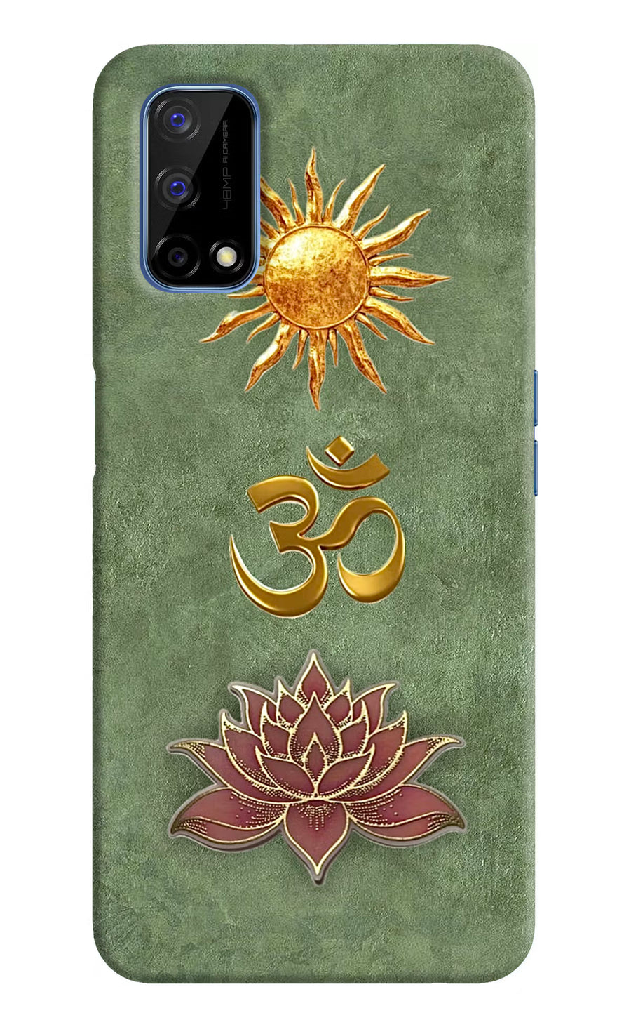 Om & Lotus Realme Narzo 30 Pro 5G Back Cover, Hard case