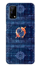 Koi Blue Realme Narzo 30 Pro 5G Hard Case Back Cover by Casekaro