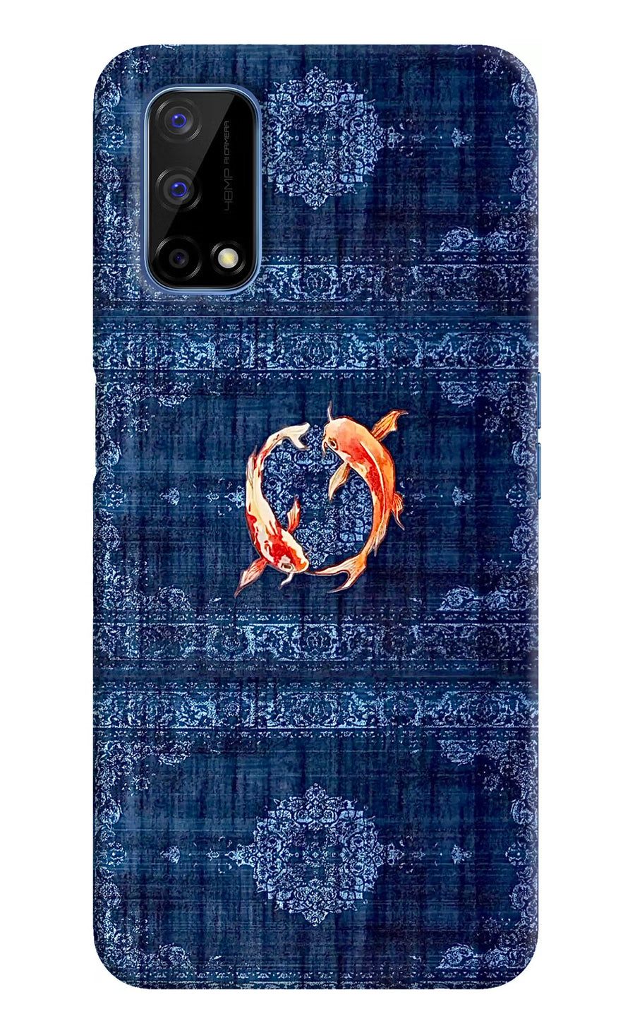 Koi Blue Realme Narzo 30 Pro 5G Back Cover, Hard case