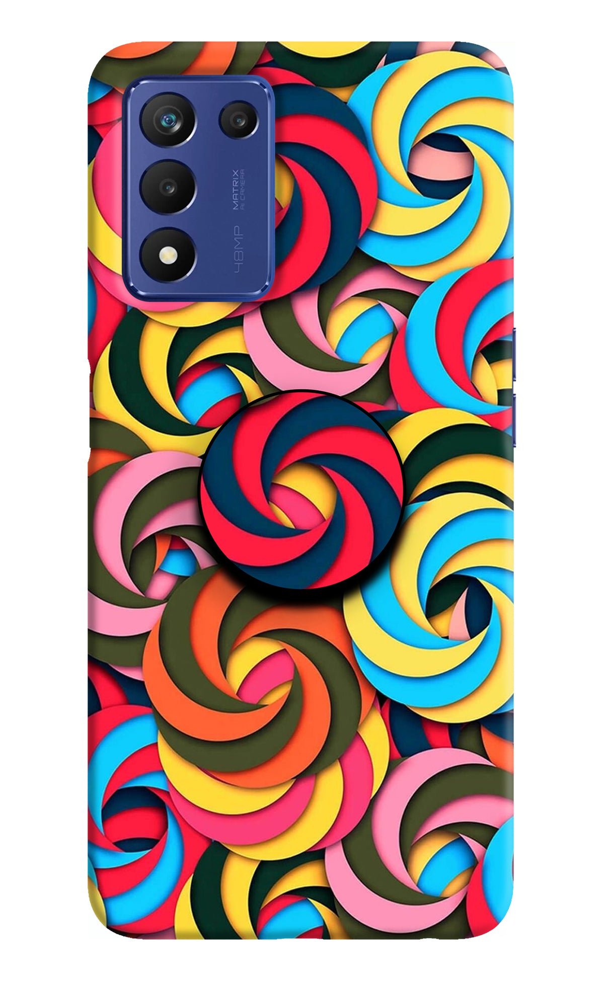 Spiral Pattern Realme Narzo 30 Pro 5G Pop Case