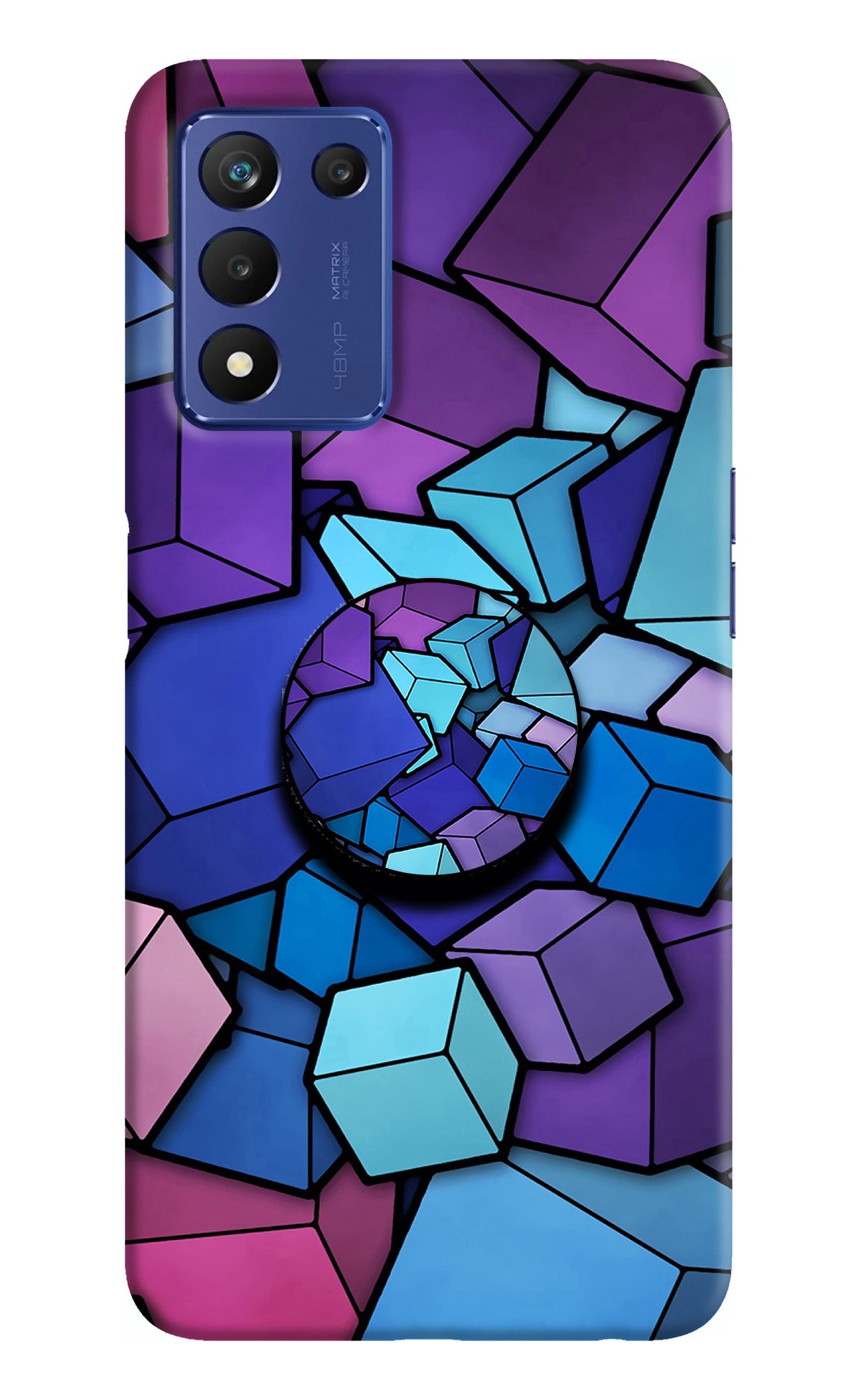 Cubic Abstract Realme Narzo 30 Pro 5G Pop Case