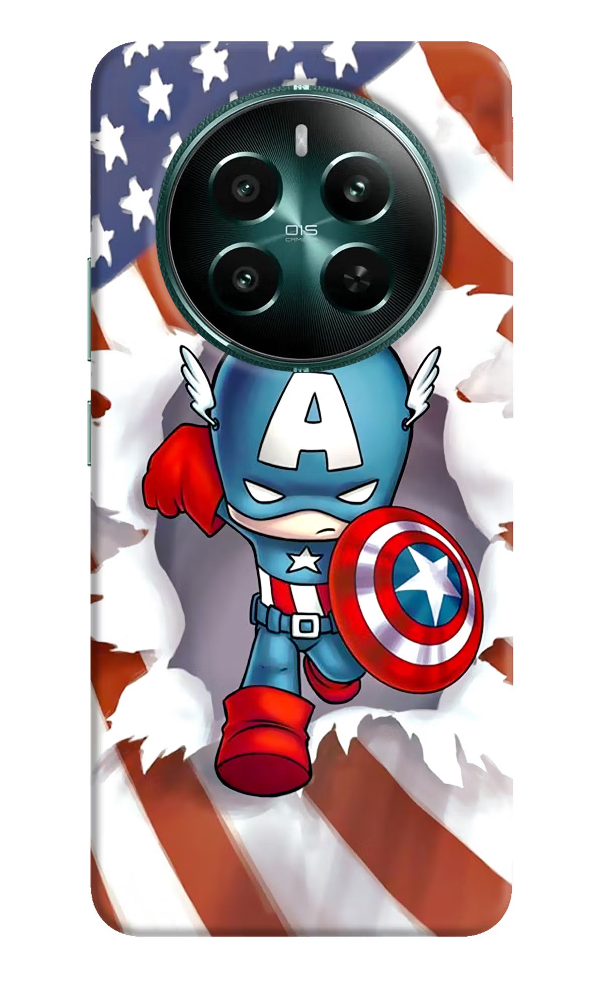 Captain America Realme Narzo 70 5G/70 Pro 5G Hard Case Back Cover by Casekaro