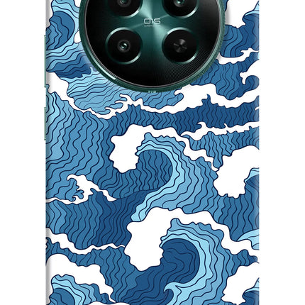 Blue Waves Realme Narzo 70 5G/70 Pro 5G Hard Case Back Cover by Casekaro
