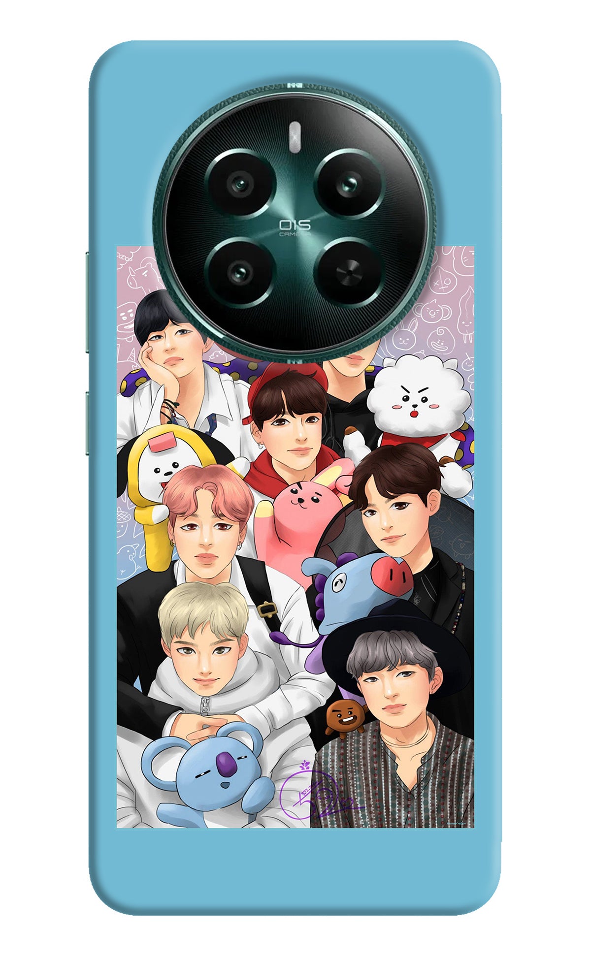 BTS with animals Realme Narzo 70 5G/70 Pro 5G Back Cover