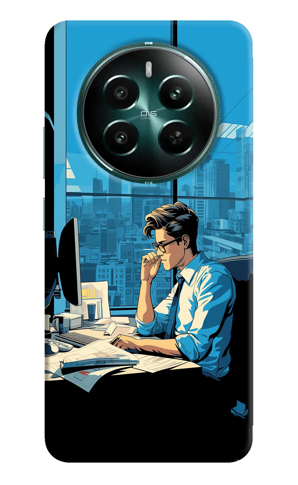 Focused Hustler (AI Generated) Realme Narzo 70 5G/70 Pro 5G Hard Case Back Cover by Casekaro