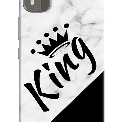 King Nokia C12/C12 Pro Hard Case Back Cover by Casekaro