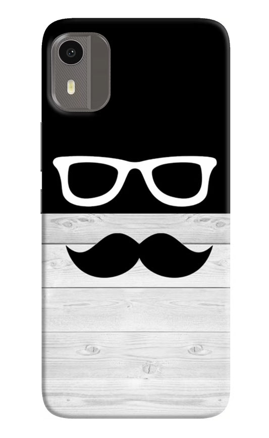 Mustache Nokia C12/C12 Pro Hard Case Back Cover by Casekaro