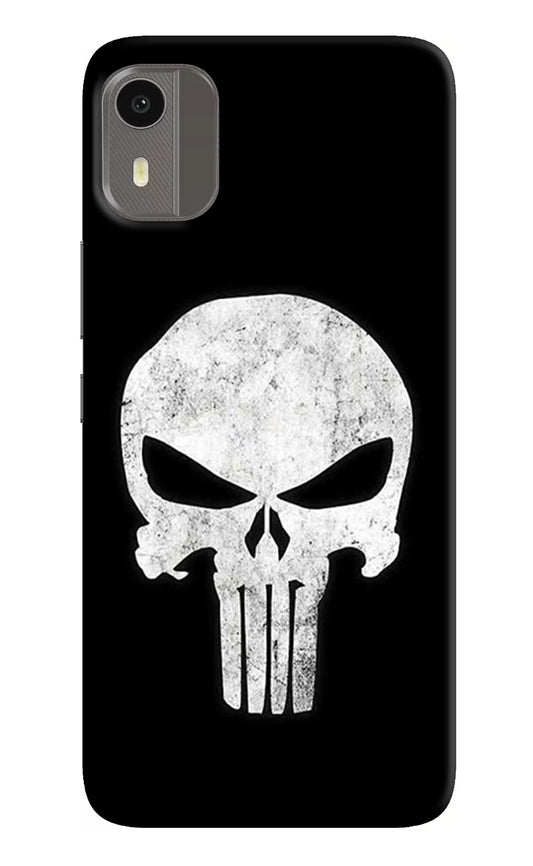 Punisher Skull Nokia C12/C12 Pro Hard Case Back Cover by Casekaro