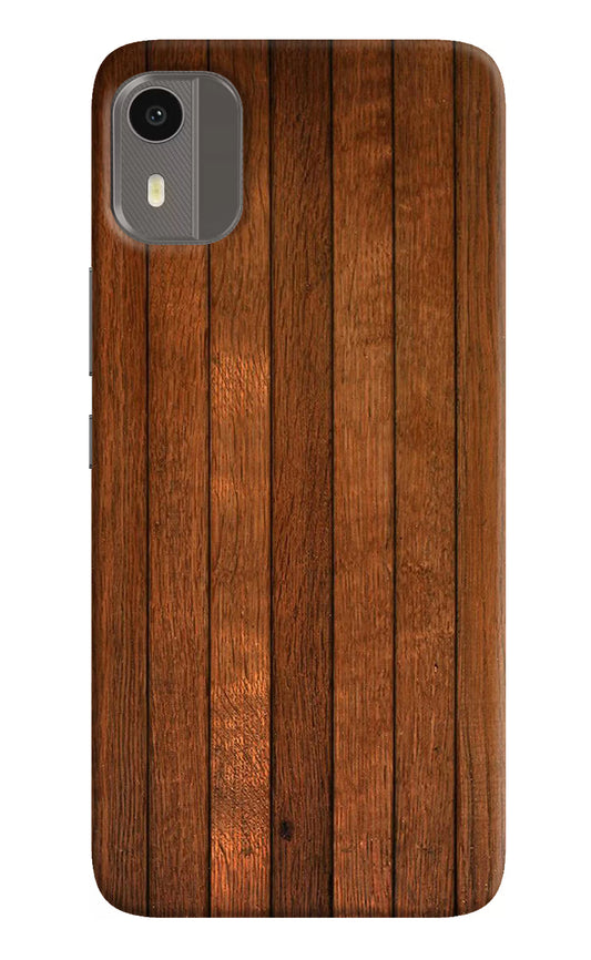 Wooden Artwork Bands Nokia C12/C12 Pro Hard Case Back Cover by Casekaro