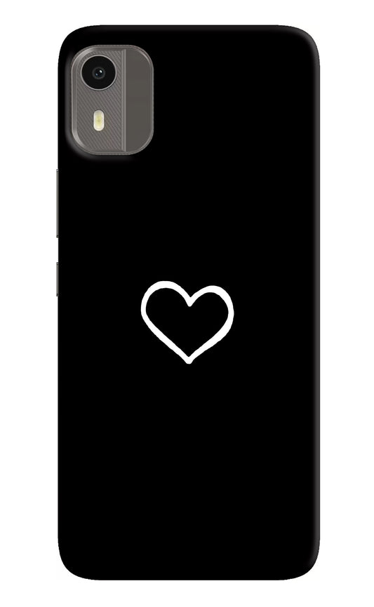 Heart Nokia C12/C12 Pro Back Cover