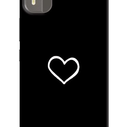Heart Nokia C12/C12 Pro Hard Case Back Cover by Casekaro