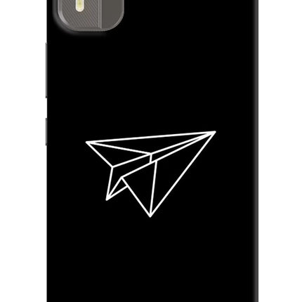 Paper Plane White Nokia C12/C12 Pro Hard Case Back Cover by Casekaro