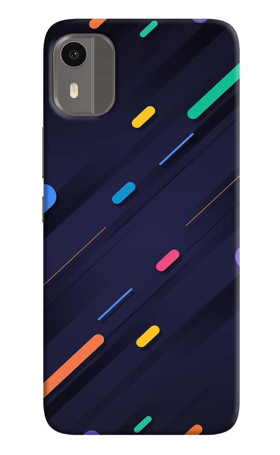 Abstract Design Nokia C12/C12 Pro Back Cover, Hard case