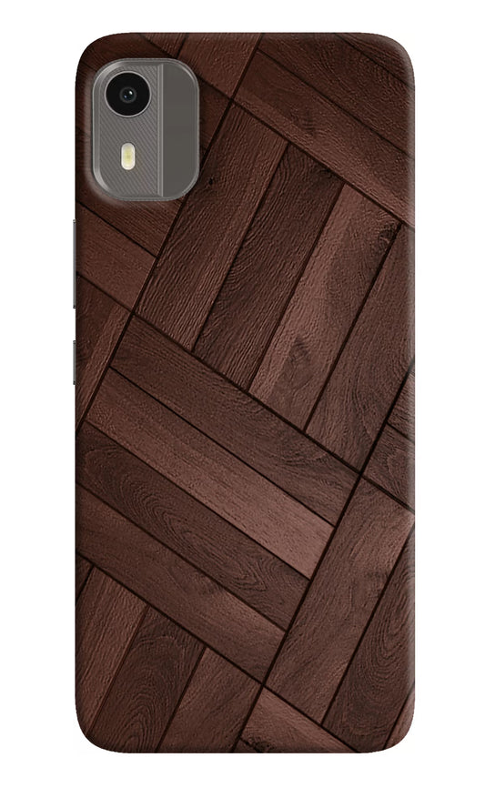 Wooden Texture Design Nokia C12/C12 Pro Hard Case Back Cover by Casekaro
