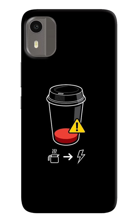 Coffee Nokia C12/C12 Pro Hard Case Back Cover by Casekaro