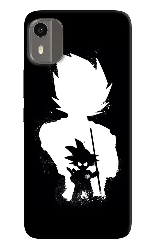 Goku Shadow Nokia C12/C12 Pro Hard Case Back Cover by Casekaro