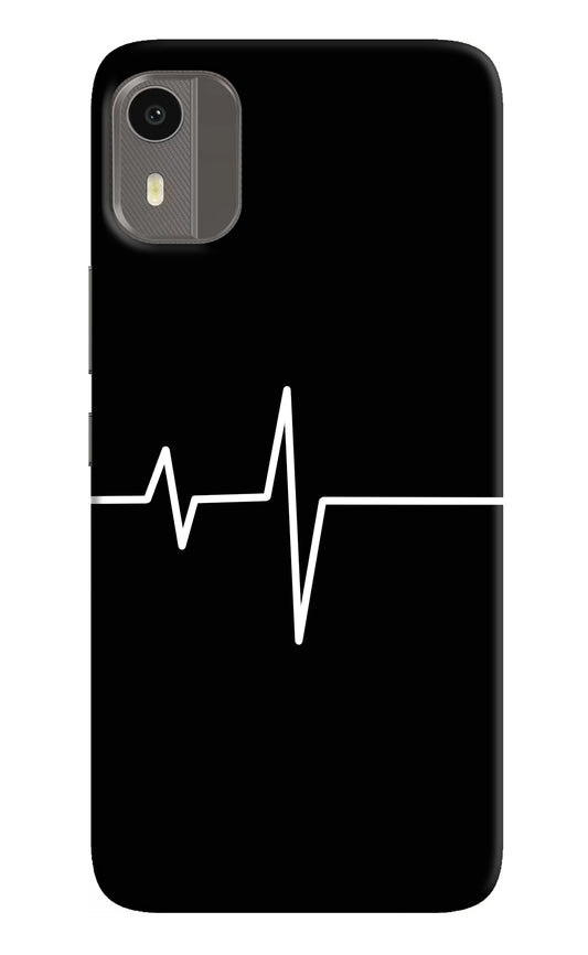 Heart Beats Nokia C12/C12 Pro Back Cover