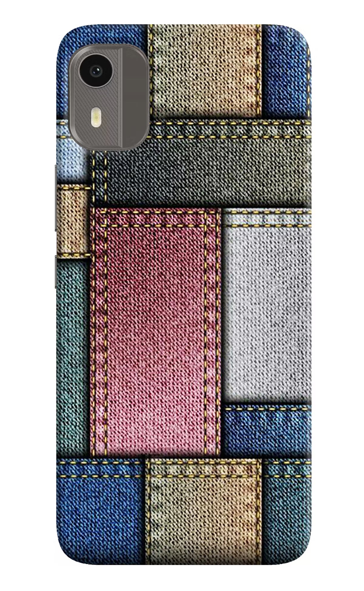 Multicolor Jeans Nokia C12/C12 Pro Hard Case Back Cover by Casekaro