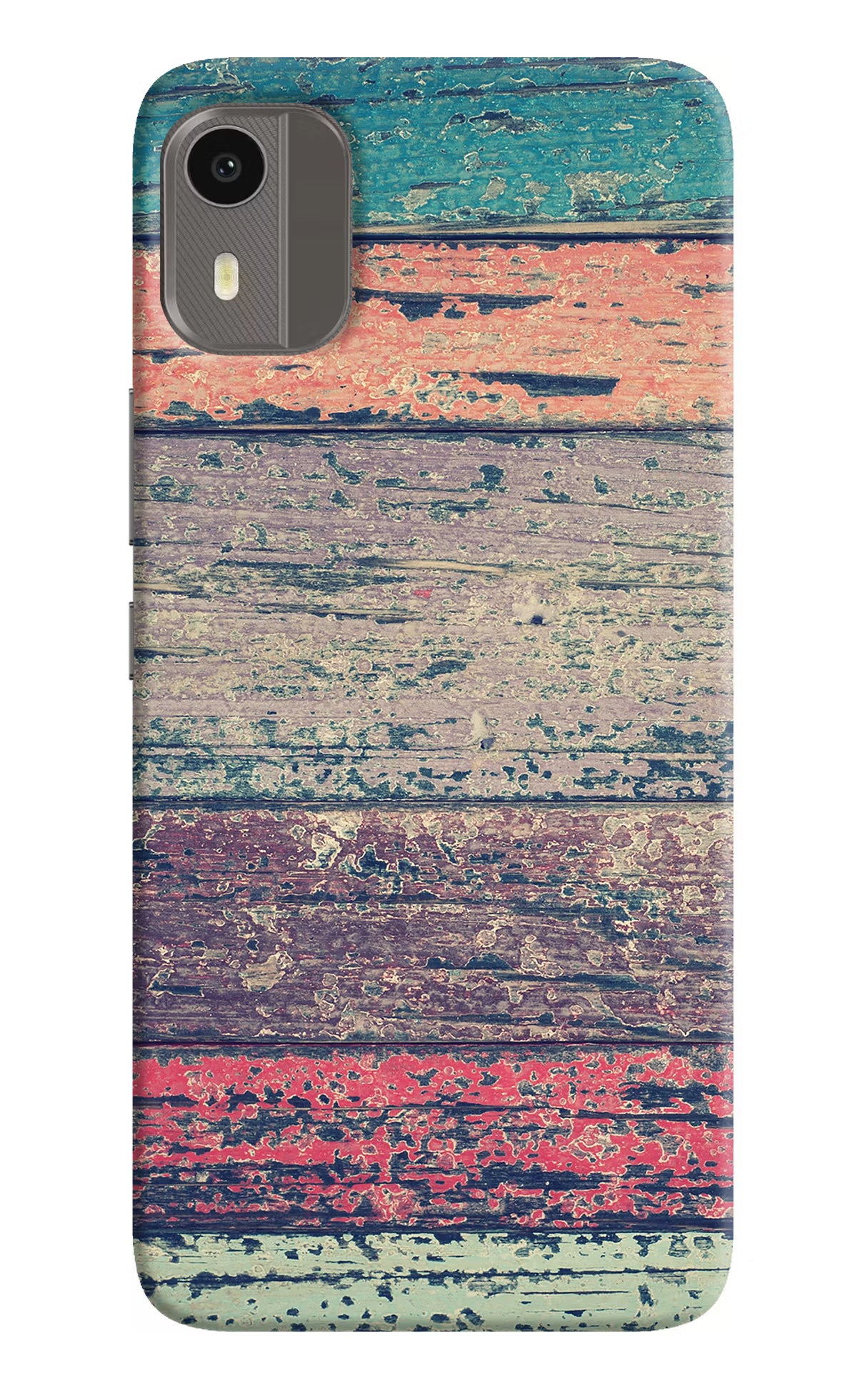 Colourful Wall Nokia C12/C12 Pro Hard Case Back Cover by Casekaro