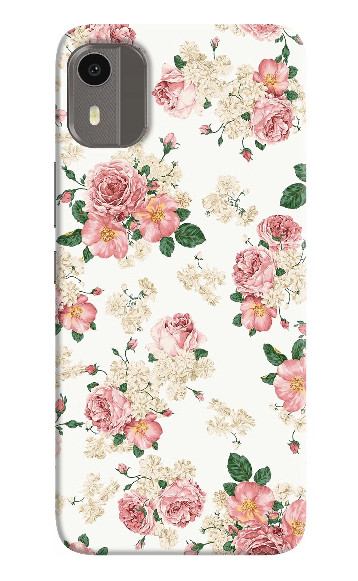 Flowers Nokia C12/C12 Pro Hard Case Back Cover by Casekaro