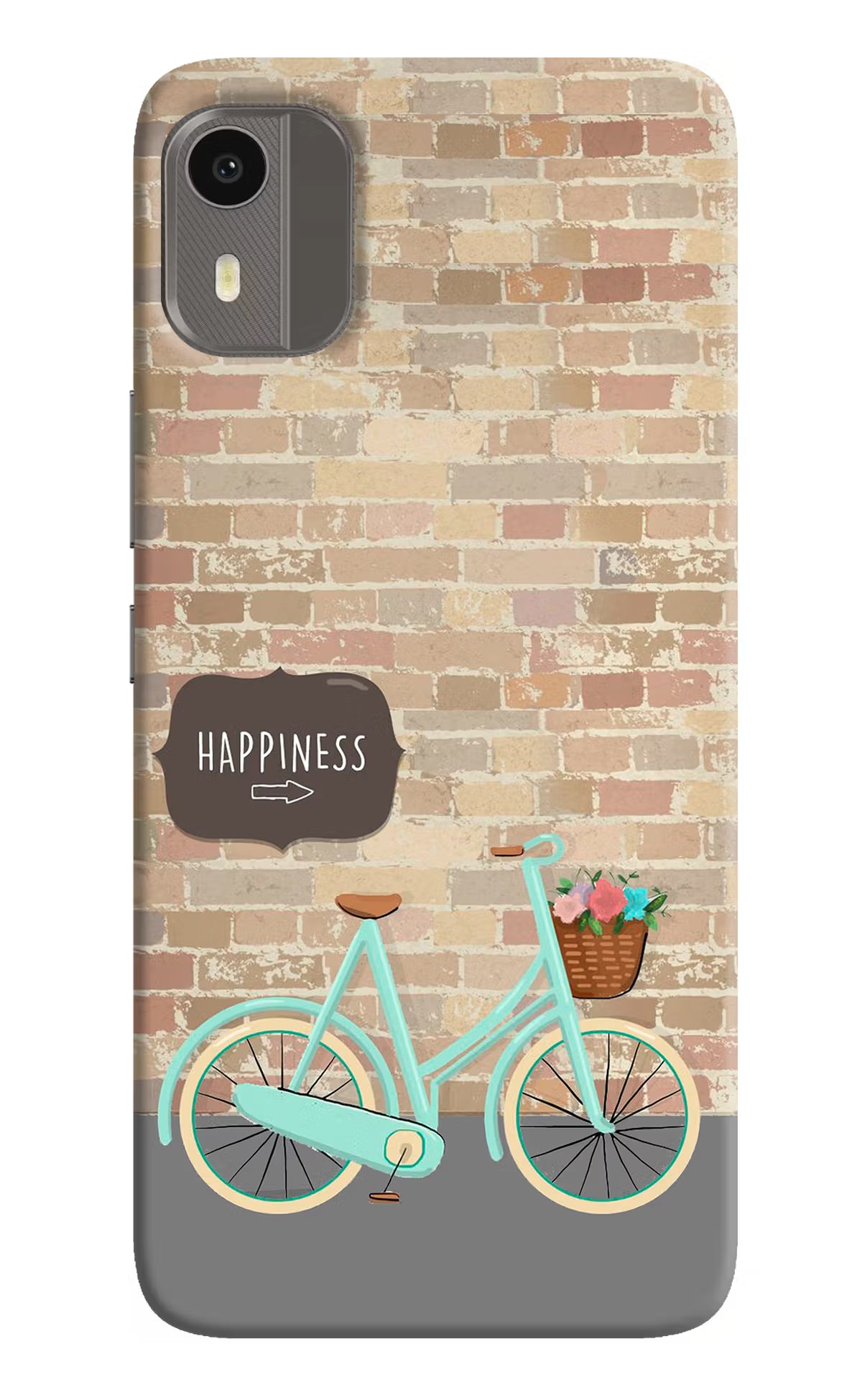 Happiness Artwork Nokia C12/C12 Pro Hard Case Back Cover by Casekaro