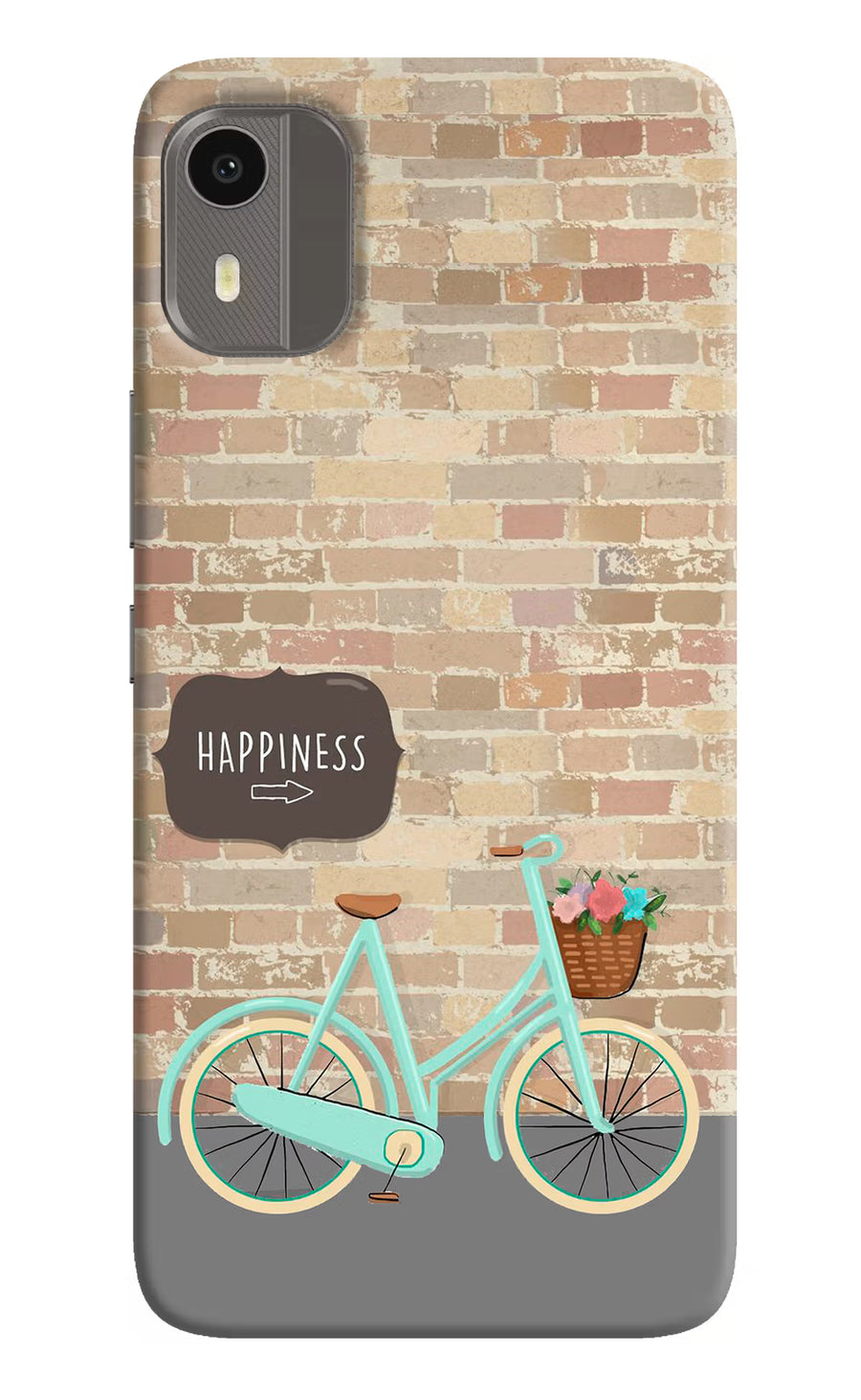 Happiness Artwork Nokia C12/C12 Pro Back Cover, Hard case