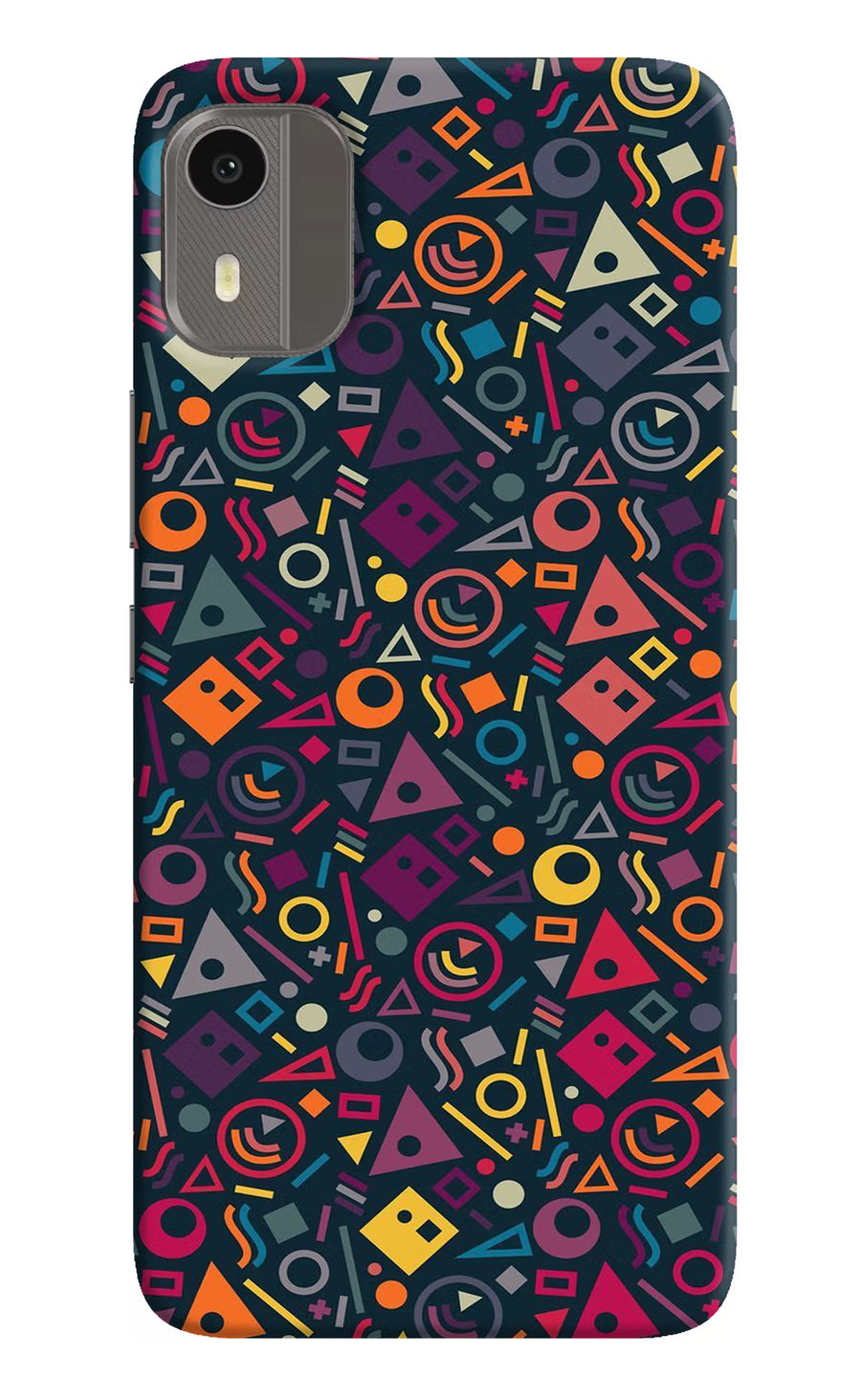 Geometric Abstract Nokia C12/C12 Pro Back Cover, Hard case