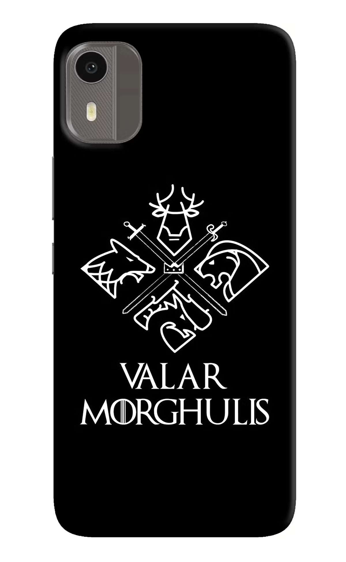 Valar Morghulis | Game Of Thrones Nokia C12/C12 Pro Hard Case Back Cover by Casekaro