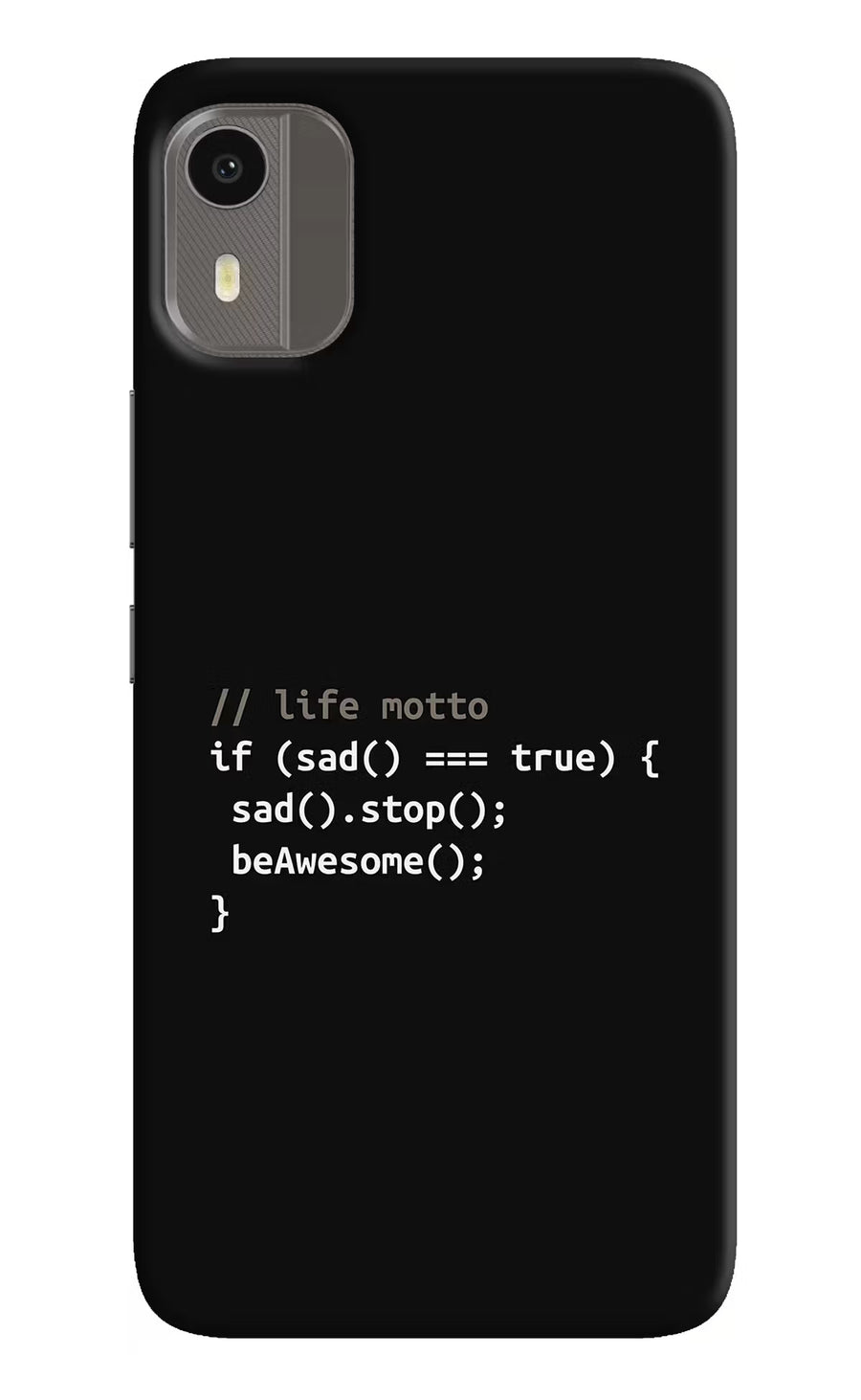 Life Motto Code Nokia C12/C12 Pro Back Cover, Hard case