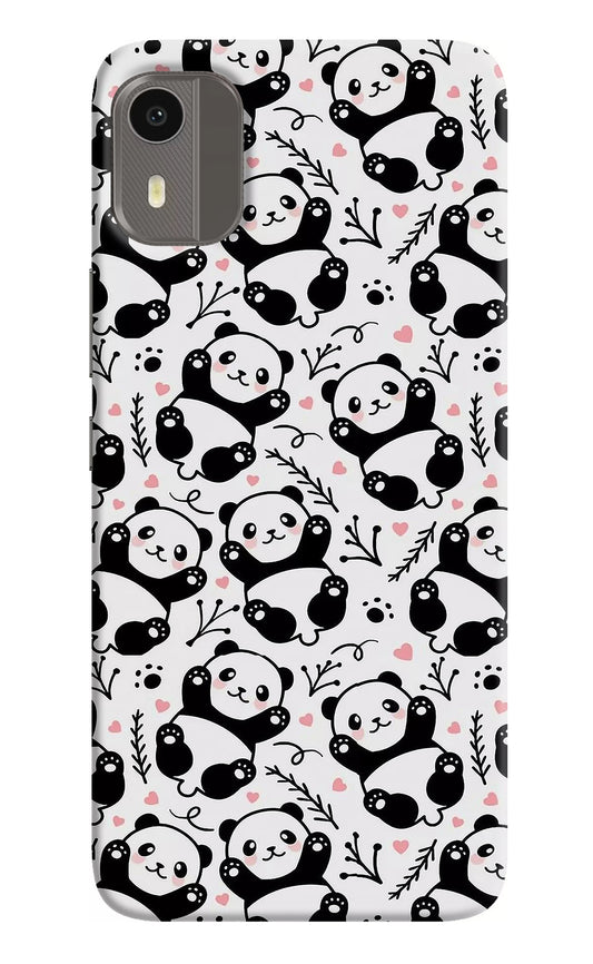 Cute Panda Nokia C12/C12 Pro Back Cover