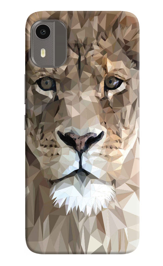 Lion Art Nokia C12/C12 Pro Hard Case Back Cover by Casekaro