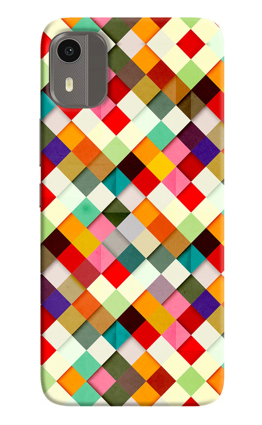 Geometric Abstract Colorful Nokia C12/C12 Pro Back Cover