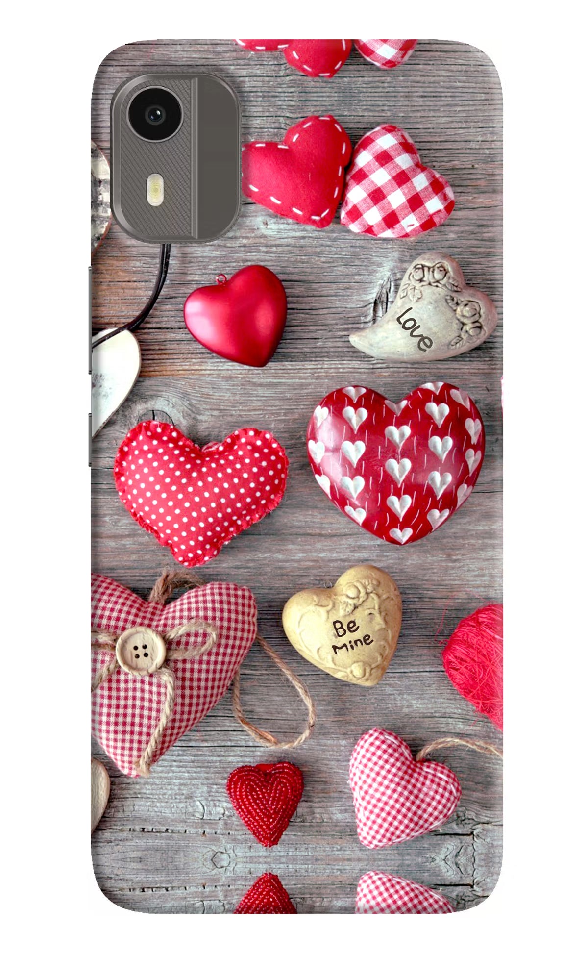 Love Wallpaper Nokia C12/C12 Pro Hard Case Back Cover by Casekaro