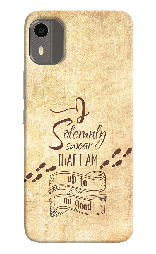 I Solemnly swear that i up to no good Nokia C12/C12 Pro Hard Case Back Cover by Casekaro